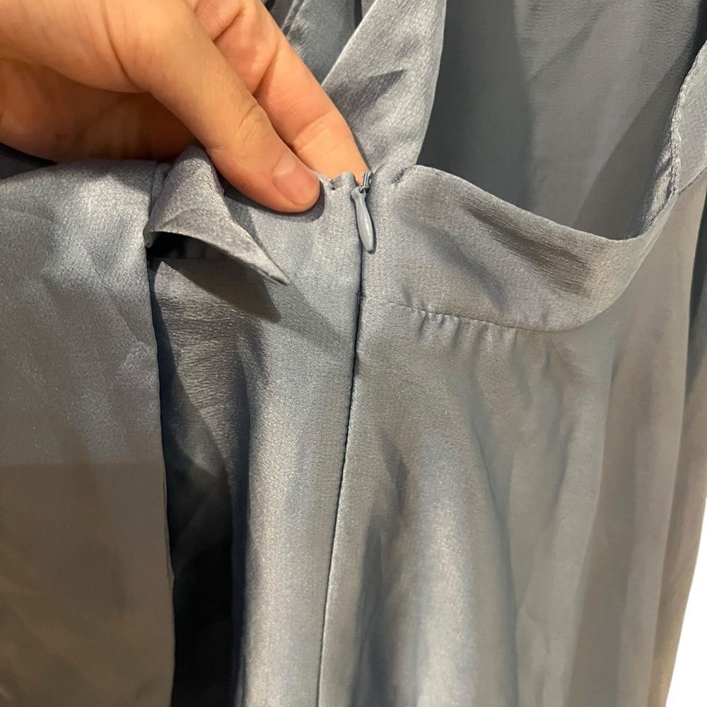 Lulu’s light blue flowy dress. Size medium - Picture 7 of 11